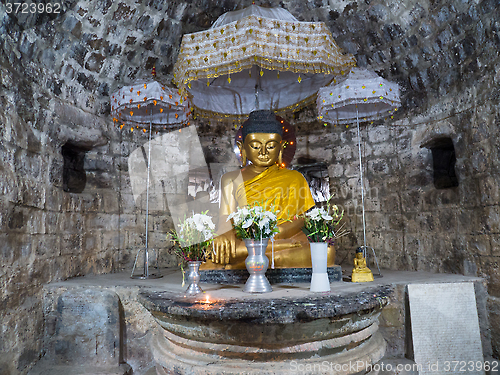 Image of Buddha image at the Htukkant Thein Temple, Myanmar