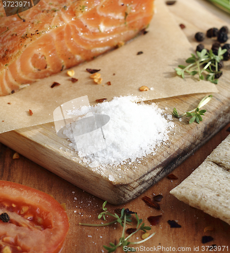 Image of Salt cured salmon