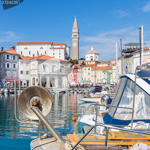 Image of Picturesque old town Piran, Slovenia.