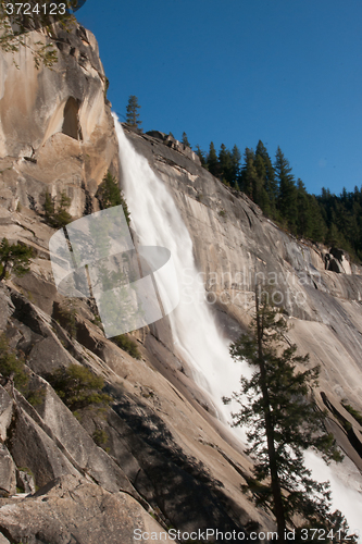 Image of Nevada waterfalls in Yosemite