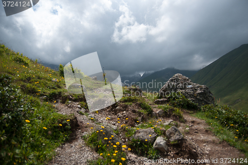 Image of Hiking in mountains