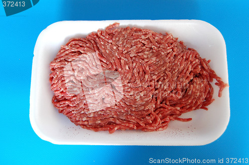 Image of minced meat in a tray