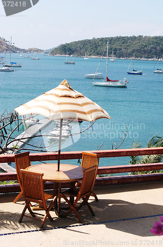 Image of Table with ocean views