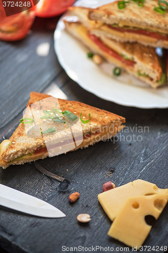 Image of Cheese sandwich photo