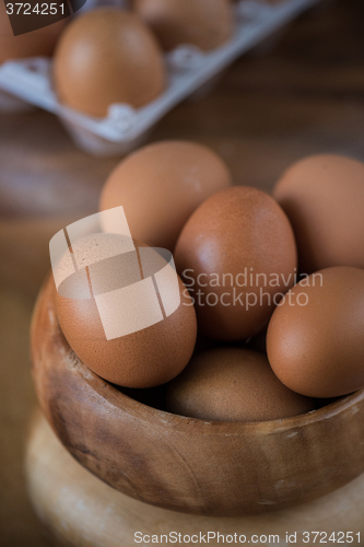 Image of Fresh eggs closeup