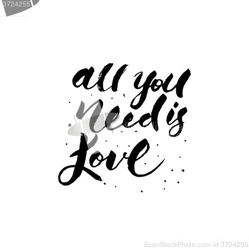 Image of All you need is love lettering