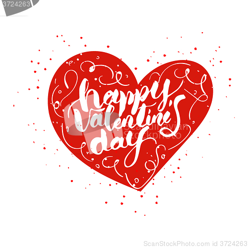 Image of Happy valentines day lettering.