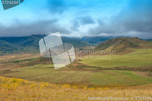 Image of mountains in beauty day