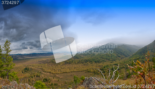 Image of mountains in beauty day