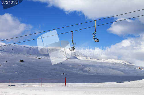 Image of Chair-lift at ski resort