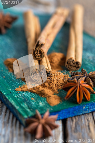 Image of Christmas fragrant spices.