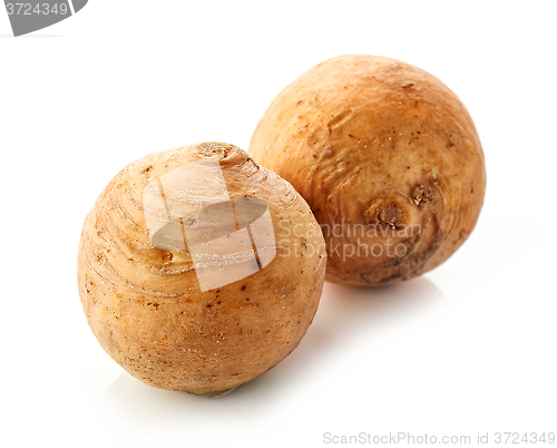 Image of rutabaga on white background