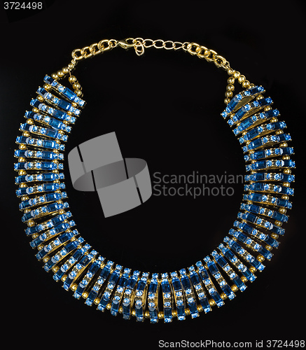 Image of plastic blue necklace