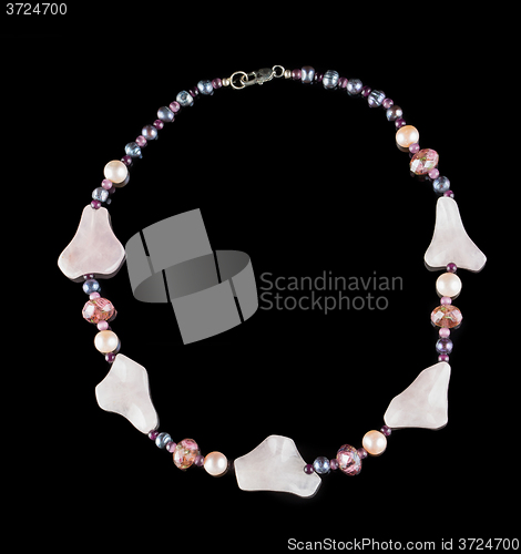 Image of color plastic  necklace