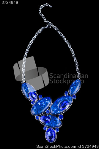 Image of plastic blue necklace