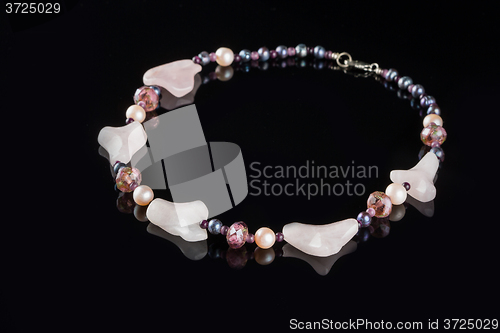 Image of color plastic  necklace
