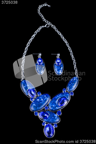 Image of plastic blue necklace