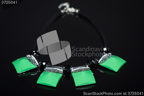 Image of color plastic  necklace