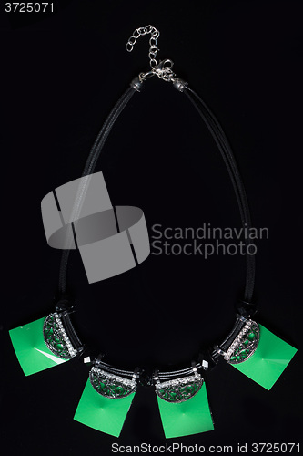 Image of color plastic  necklace