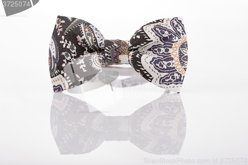 Image of butterfly tie with an abstract pattern