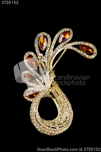 Image of jewellery brooch isolated 