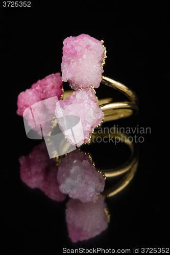 Image of Diamond Ring in black background