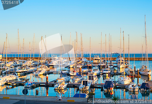 Image of Portugal luxury marina. Cascais