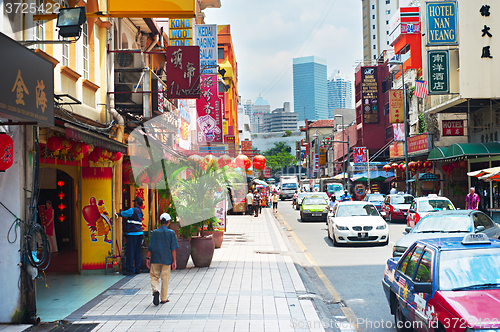 Image of Chinatown street, Kuala Lumpur