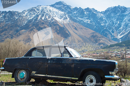 Image of Old Volga car, Georgia