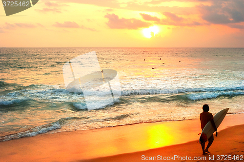 Image of Sri Lanka surfing