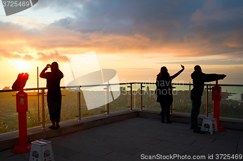 Image of View point at sunset