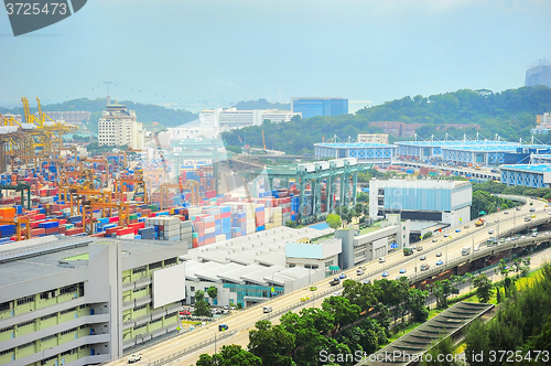 Image of Singapore industrial suburb