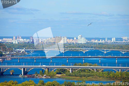 Image of Kyiv bridges overview, Ukraine