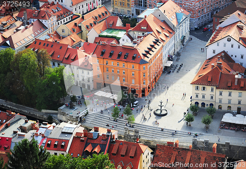 Image of Ljubljana city center, Slovenia