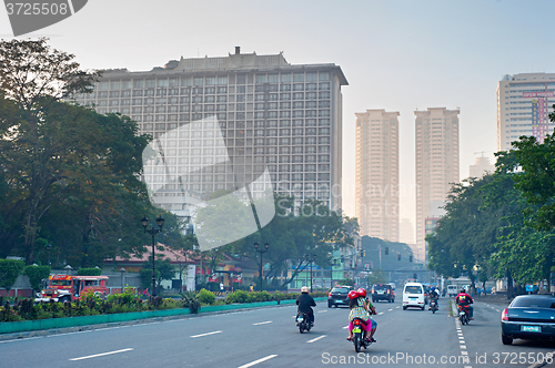 Image of Traffic on Manila Downtown road