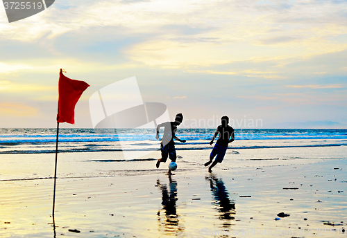 Image of Soccer on the beach