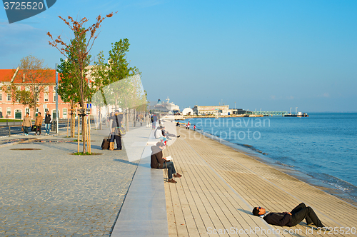 Image of Lisbon quayside, Portugal