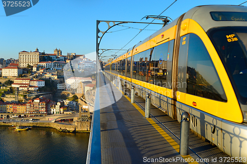 Image of Modern tram. Porto, Portugal