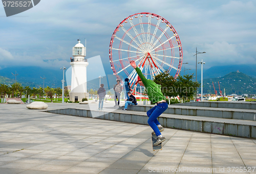 Image of Skateboarder, Batumi, Georgia