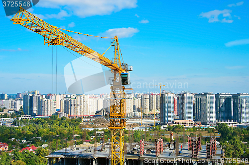 Image of Top view of construction site