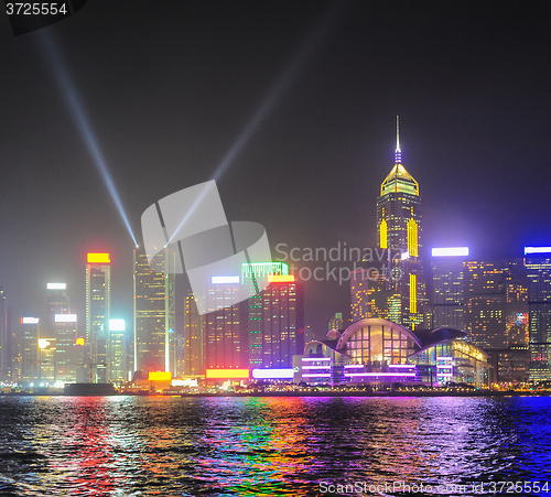 Image of Hong Kong lights show