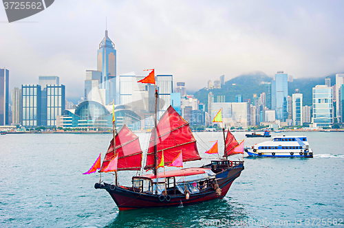 Image of Famous Hong Kong sailboat