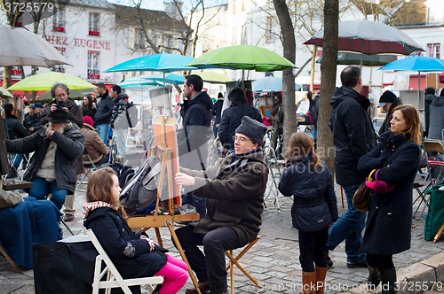 Image of Montmartre scene, Paris