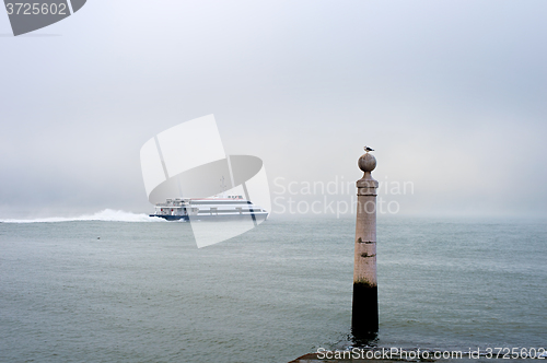 Image of Lisbon Almada ferry boat