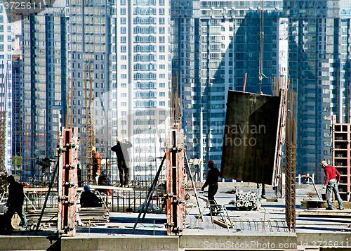 Image of Activity on a construction site