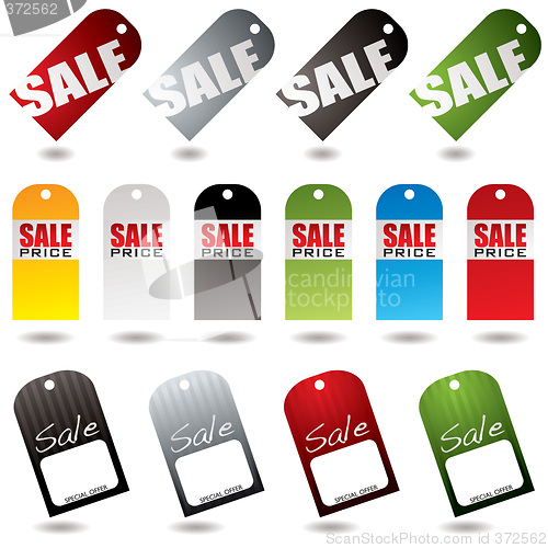 Image of sale tags collection