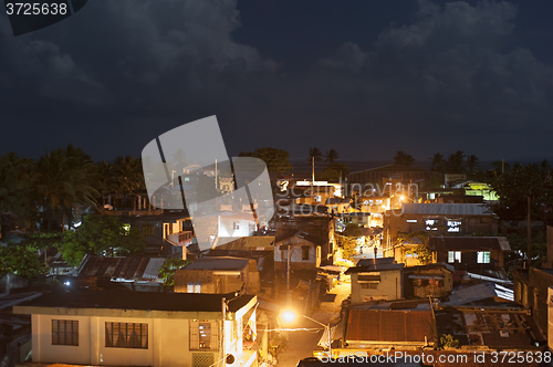 Image of Slums in the night, Philippines