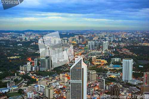 Image of Kuala Lumpur at dusk