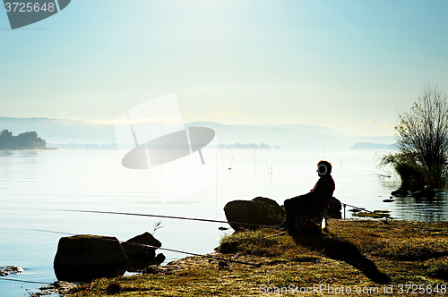 Image of Fishing on the lake