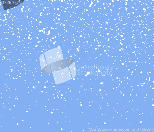 Image of Falling Snow Vector Background 